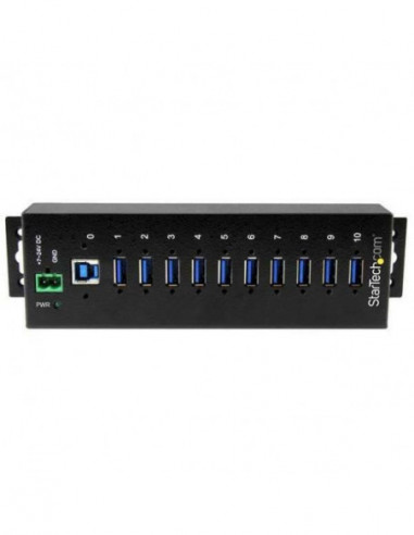 10 Port Industrial USB 3.0 Hub - Metal