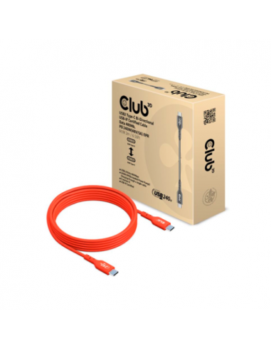 Cabo CLUB3D USB-C para USB-C -... Cabo CLUB3D USB-C para USB-C -...