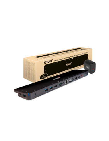 Docking Station CLUB3D 15 em 1 USB-C:...