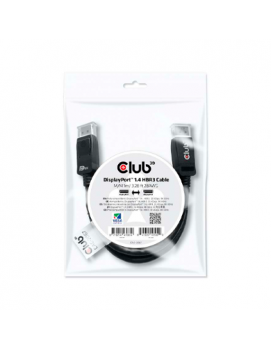 Cabo CLUB 3D DisplayPort 1.4: HBR3,... Cabo CLUB 3D DisplayPort 1.4: HBR3,...