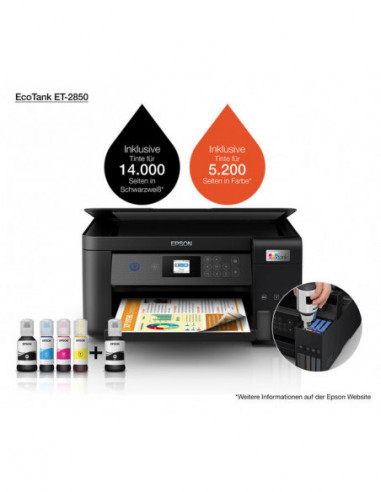 Impressora Epson EcoTank ET-2850 Jato... Impressora Epson EcoTank ET-2850 Jato...