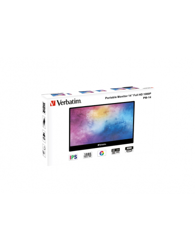 Monitor Verbatim PM-14 14" Full HD,...