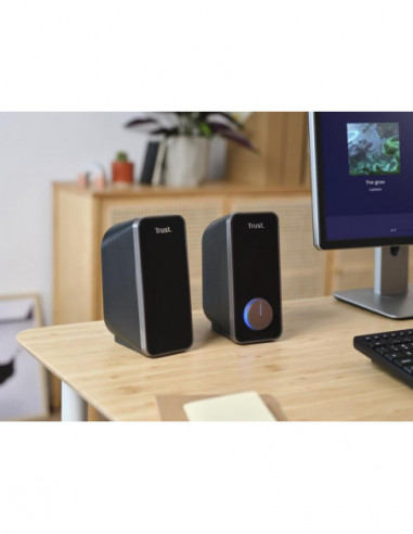 Colunas Trust Arys 2.0: 14W, USB,...