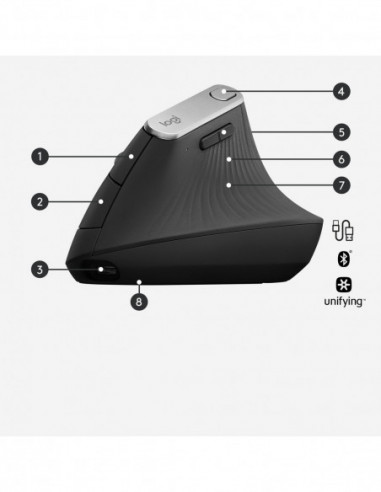 Rato Logitech MX Vertical Wireless... Rato Logitech MX Vertical Wireless...