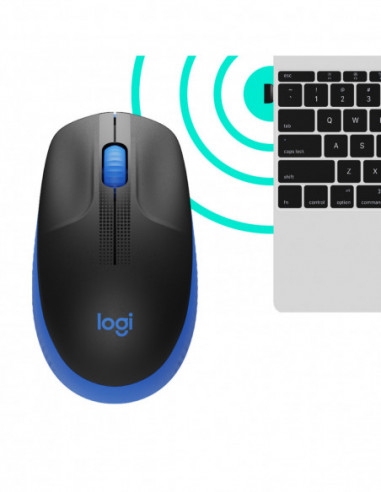 Logitech Ratón Inalámbrico M190 Azul...