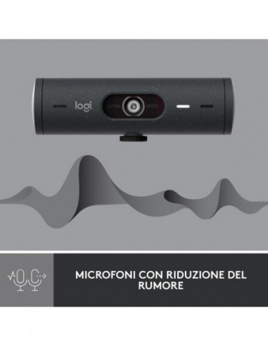 Webcam Logitech Brio 500 FHD USB-C,...