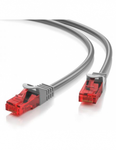 Cabo de Rede Ewent Cat6 1m Cinzento -...