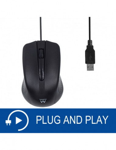 Rato Ewent EW3300 - USB, 1000 DPI,... Rato Ewent EW3300 - USB, 1000 DPI,...