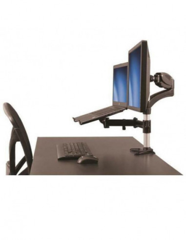 Single-Monitor Arm with Laptop Stand