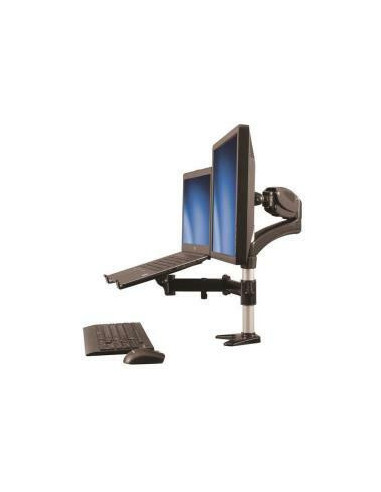 Single-Monitor Arm with Laptop Stand