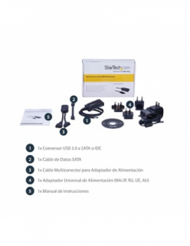 Adaptador Startech USB3SSATAIDE: USB... Adaptador Startech USB3SSATAIDE: USB...