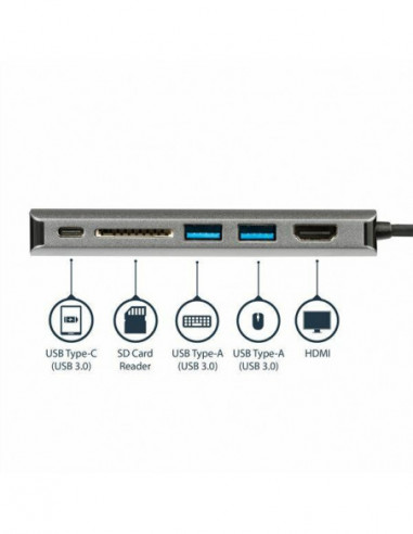 Adapter Multiport USB C - HDMI - SD PD Adapter Multiport USB C - HDMI - SD PD