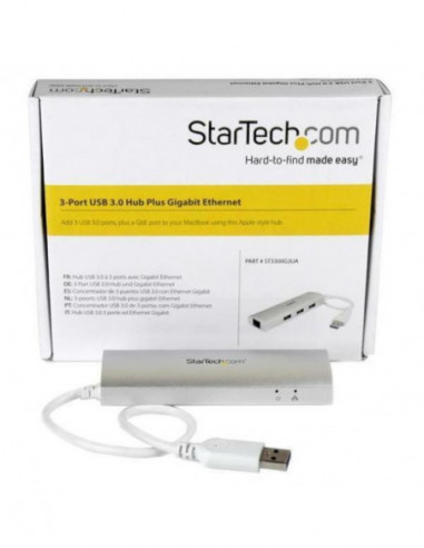 Hub Startech USB 3.0, 3 Portas, 5000... Hub Startech USB 3.0, 3 Portas, 5000...