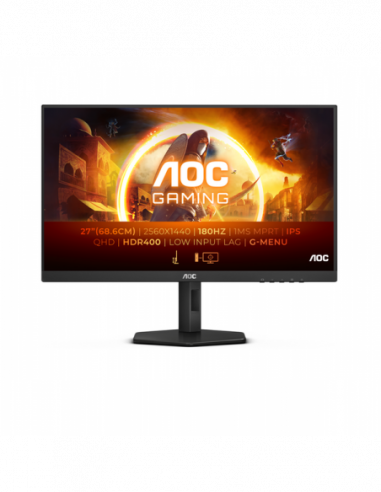 Monitor AOC 27" QHD 180Hz - Fast IPS,...