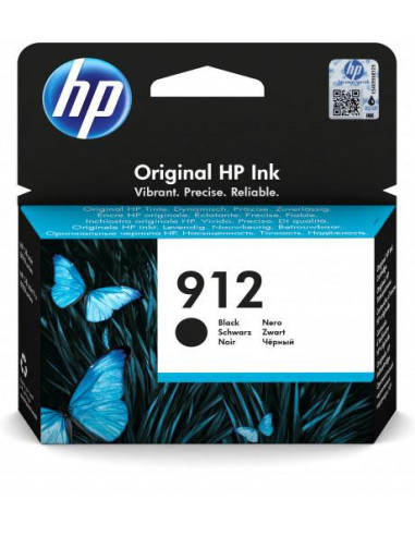 Cartucho de Tinta HP 912 Preto (3YL80AE)