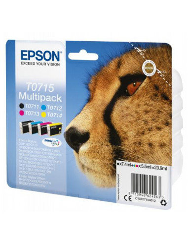 Epson T0715 Multipack - Pack de 4 -... Epson T0715 Multipack - Pack de 4 -...