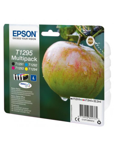 Multipack de Tinta Epson T1295: 4... Multipack de Tinta Epson T1295: 4...