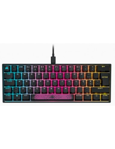 Teclado Corsair K65 Mini RGB MX Red PT Teclado Corsair K65 Mini RGB MX Red PT