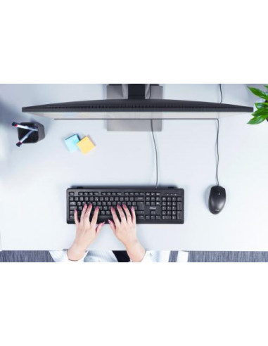 Teclado TRUST TK-150 USB QWERTY...