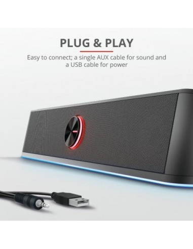 Coluna de Som Trust GXT 619 Thorne -... Coluna de Som Trust GXT 619 Thorne -...