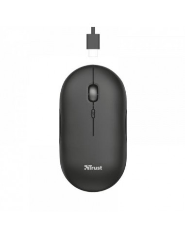 PUCK Wireless Rechargable Mouse Black