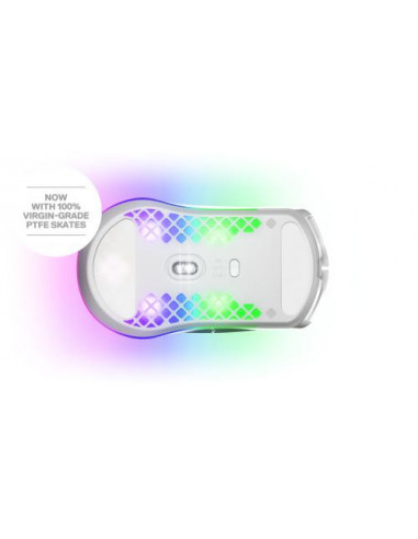Rato SteelSeries Aerox 3 Wireless Branco