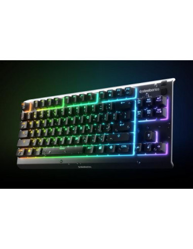 Teclado Steelseries Apex 3 TKL: USB,...