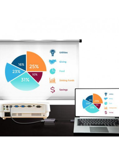 ATEN ADAPTADOR DE USB-C A 4K HDMI...