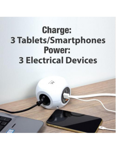 Extensão Ewent EW3939: 3 Tomadas AC +... Extensão Ewent EW3939: 3 Tomadas AC +...