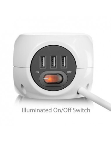 Extensão Ewent EW3939: 3 Tomadas AC +... Extensão Ewent EW3939: 3 Tomadas AC +...