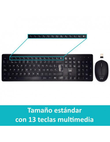 Teclado Ewent EW3256: Teclado Sem Fio...