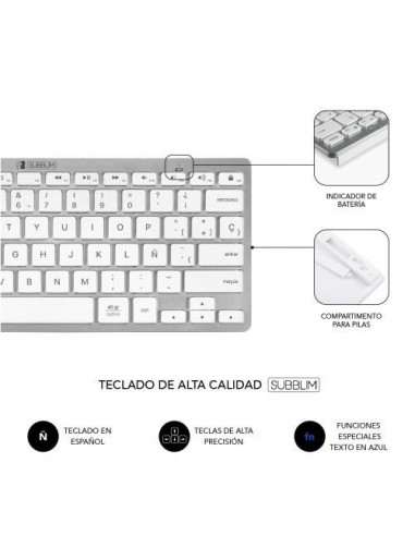 Teclado e Rato Sem Fios Subblim...