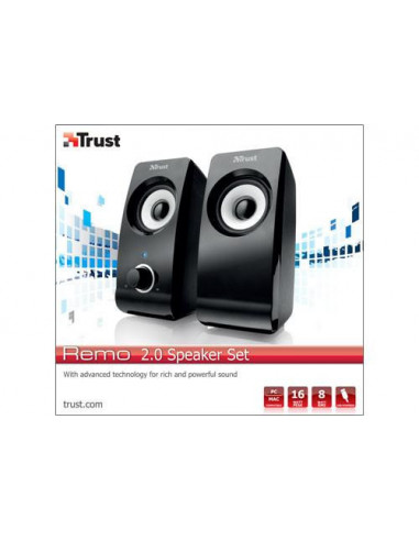 Colunas de Som Trust Remo 2.0 - 17595 Colunas de Som Trust Remo 2.0 - 17595