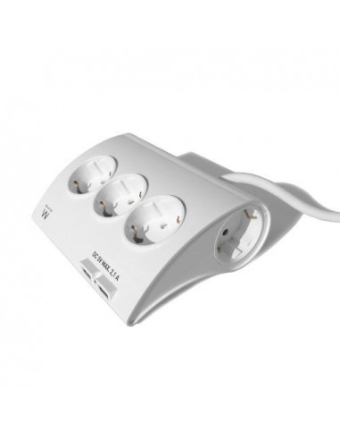 Extensão Ewent EW3935 - 5 Tomadas AC,... Extensão Ewent EW3935 - 5 Tomadas AC,...