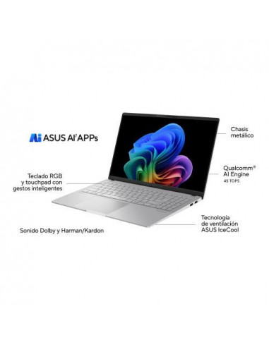 Portátil ASUS Vivobook S 15 OLED... Portátil ASUS Vivobook S 15 OLED...