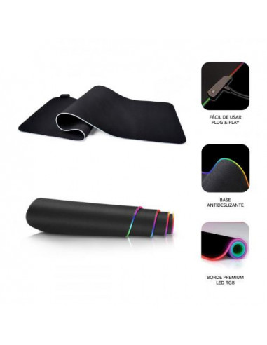 Tapete de Rato SUBBLIM - LED RGB, 9...