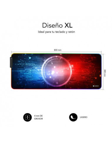 Tapete de Rato Subblim LED RGB Extra...