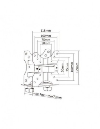 Suporte EQUIP para CPU - 650890 - Aço... Suporte EQUIP para CPU - 650890 - Aço...