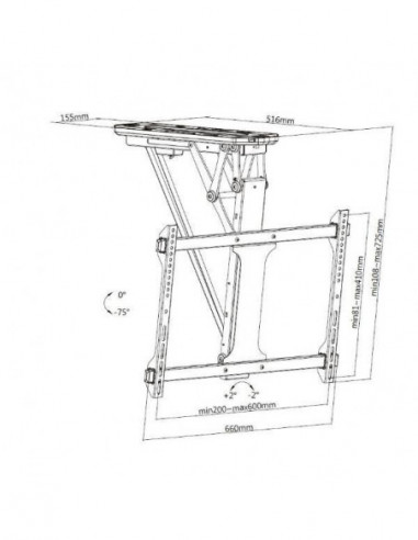 Suporte de Teto Motorizado EQUIP...