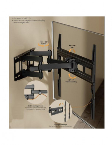 Suporte de TV EQUIP 65033707101 -... Suporte de TV EQUIP 65033707101 -...