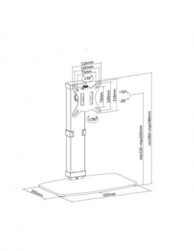 Suporte de Monitor EQUIP 65012607101... Suporte de Monitor EQUIP 65012607101...