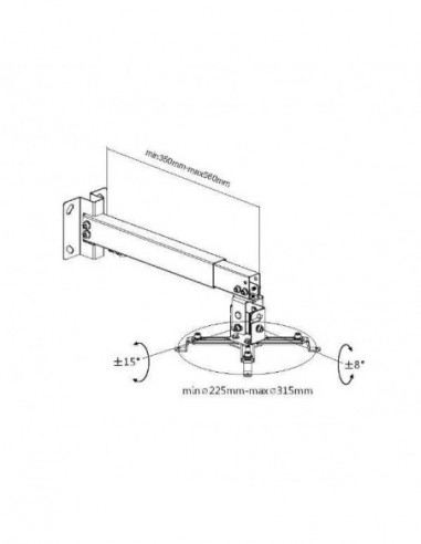 Suporte de Parede/Teto EQUIP 650702...