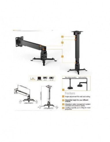 Suporte de Parede/Teto EQUIP 650702...