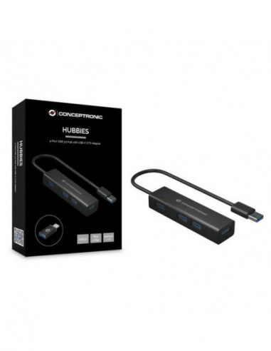 Hub Conceptronic HUBBIES06B USB 3.0 4...