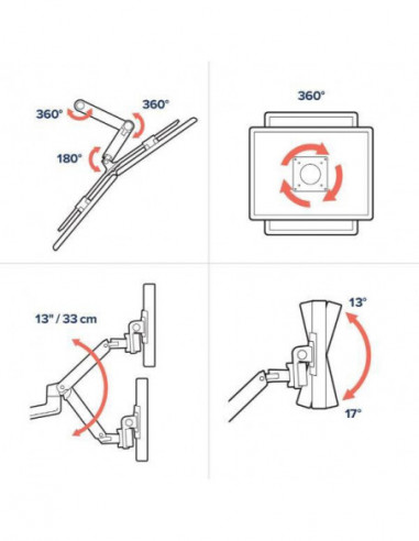 Suporte de Monitor Ergotron LX Braço... Suporte de Monitor Ergotron LX Braço...