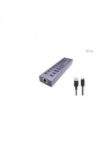 Hub USB I-Tec 9 Portas com LAN e... Hub USB I-Tec 9 Portas com LAN e...