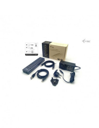Hub USB I-Tec 9 Portas com LAN e... Hub USB I-Tec 9 Portas com LAN e...