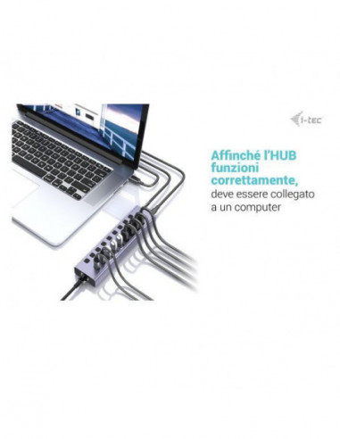 Hub USB I-Tec 9 Portas com LAN e... Hub USB I-Tec 9 Portas com LAN e...