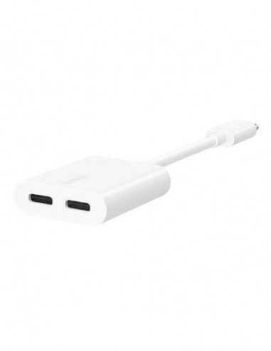 Hub USB-C Belkin F7U081BTWH, 2...