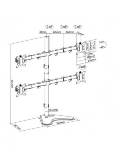 Suporte de Mesa Articulado EQUIP para... Suporte de Mesa Articulado EQUIP para...